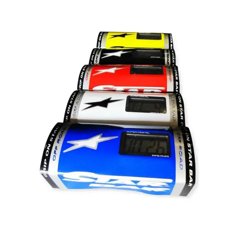 MOUSSE DE GUIDON STAR BAR BOOSTER AVEC MONTRE ROUGE Pas Cher