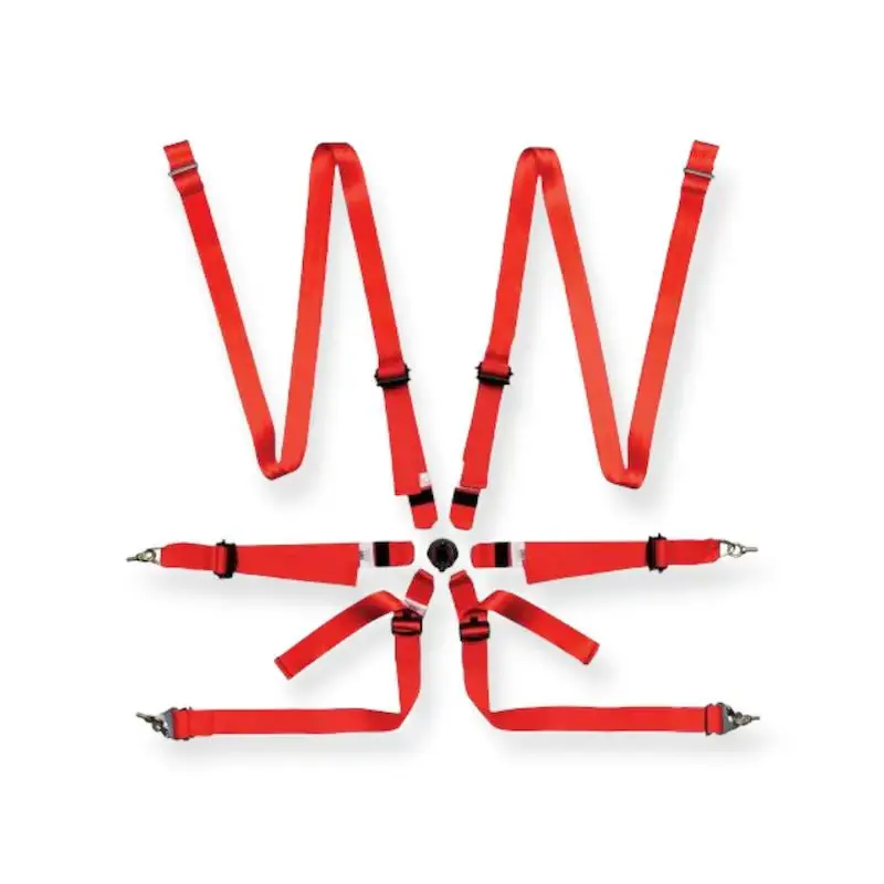HARNAIS 6 POINTS FIA ROUGE Nouvelle Collection