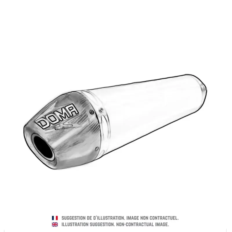 Silencieux 4 temps pour YAMAHA YZF 450 (10-11) Aluminium / Carbone Offre Exclusive