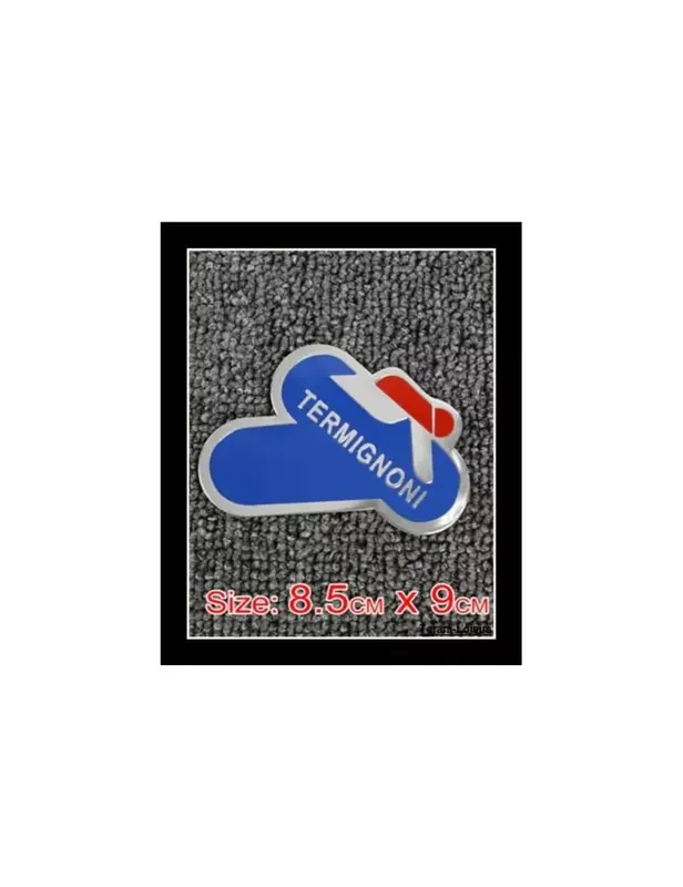 Plaque Aluminium Haute Température TERMIGNONI pour Silencieux Moto 9 cm NEUF Paiement Sécurisé