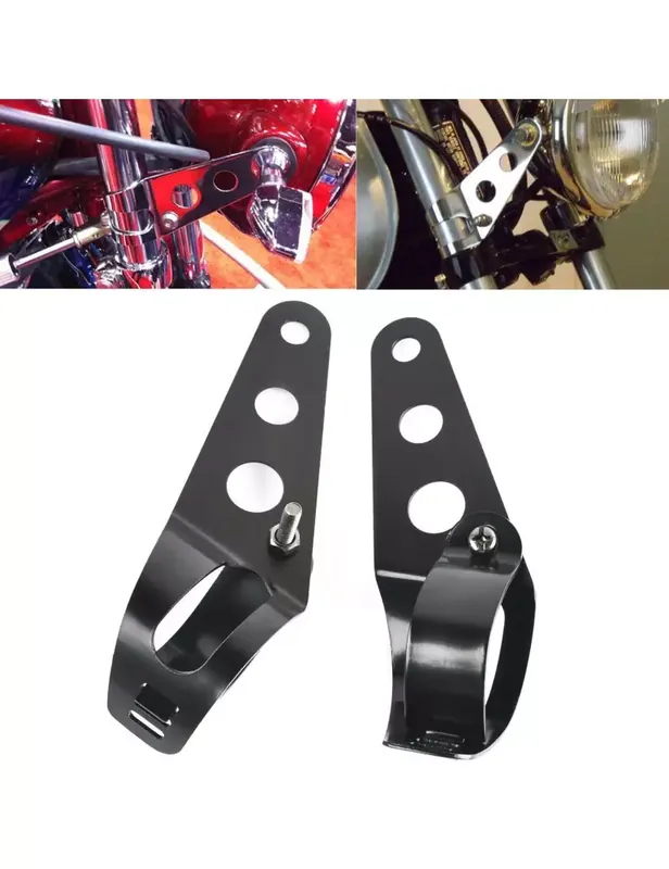Pattes de Fixation Phare Eclairage Moto 28 à 38mm / Yamaha Kawa Suzuki Honda Bmw Produit De Marque