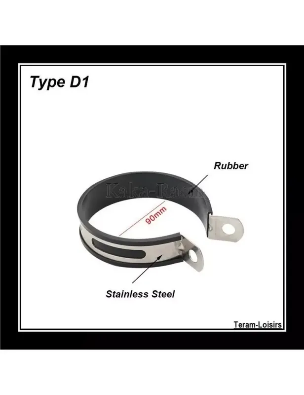 Collier Patte de Fixation Silencieux Echappement Moto en Diamètre ∅ 90 mm Offre Du Jour