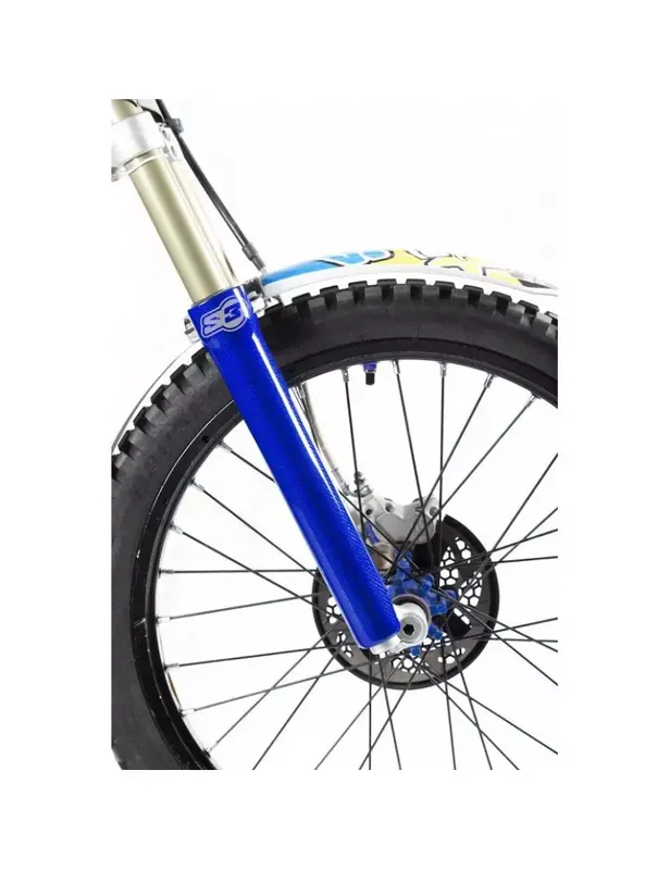 Protections de fourche S3 carbone/bleu Retour Gratuit