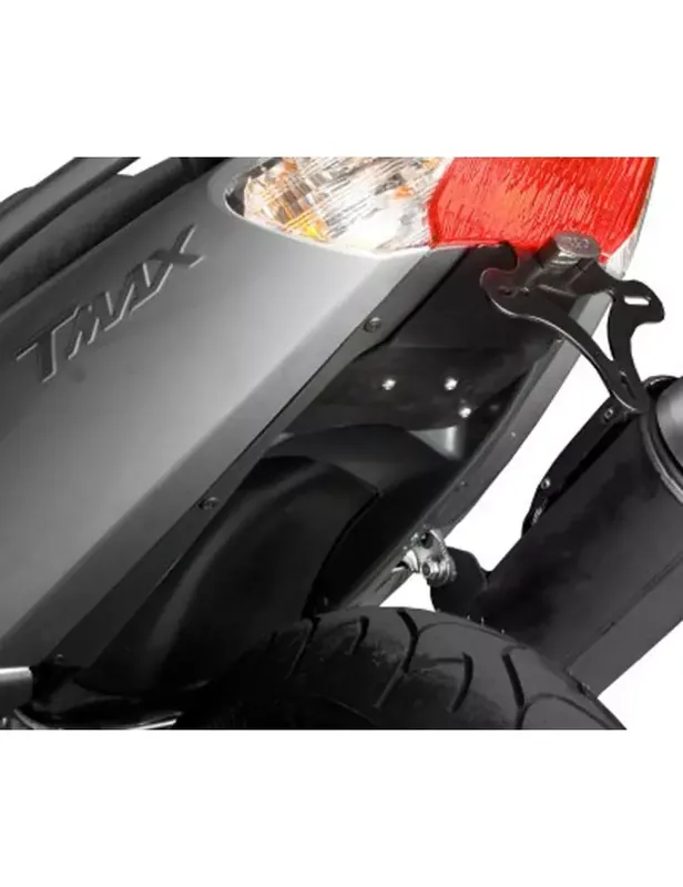 Satisfait Ou Remboursé Support de plaque R&G RACING noir avec passage de roue Yamaha T-Max 500