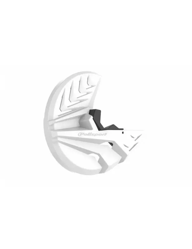 Jusqu&rsquo;à Épuisement Des Stocks Protection de bas de fourche + disque POLISPORT blanc Honda CRF450/250R