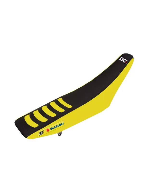 Housse de selle BLACKBIRD Double Grip 3 jaune/noir Suzuki RM85 Bon Plan