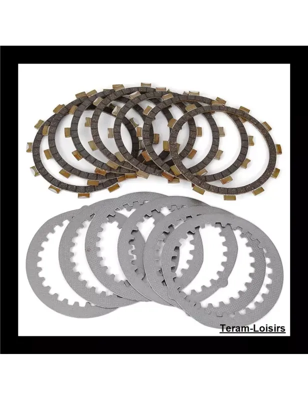 Produit De Marque Kit Disques garnis + lisses Embrayage pour YAMAHA RD350 LC/YPVS de 1980 à 1984