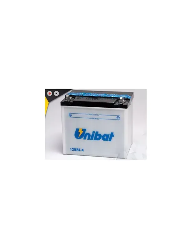 Acheter En Ligne Batterie Unibat 12N24-4 – Livrée avec flacons d'acide séparé.