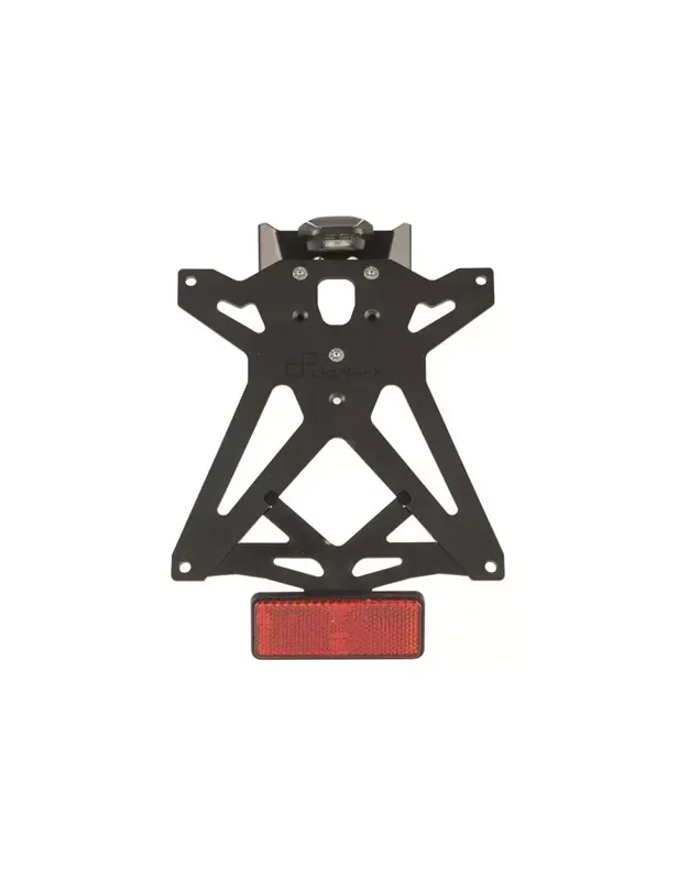 Certifié Kit support de plaque réglable LIGHTECH noir Kawasaki Ninja 125