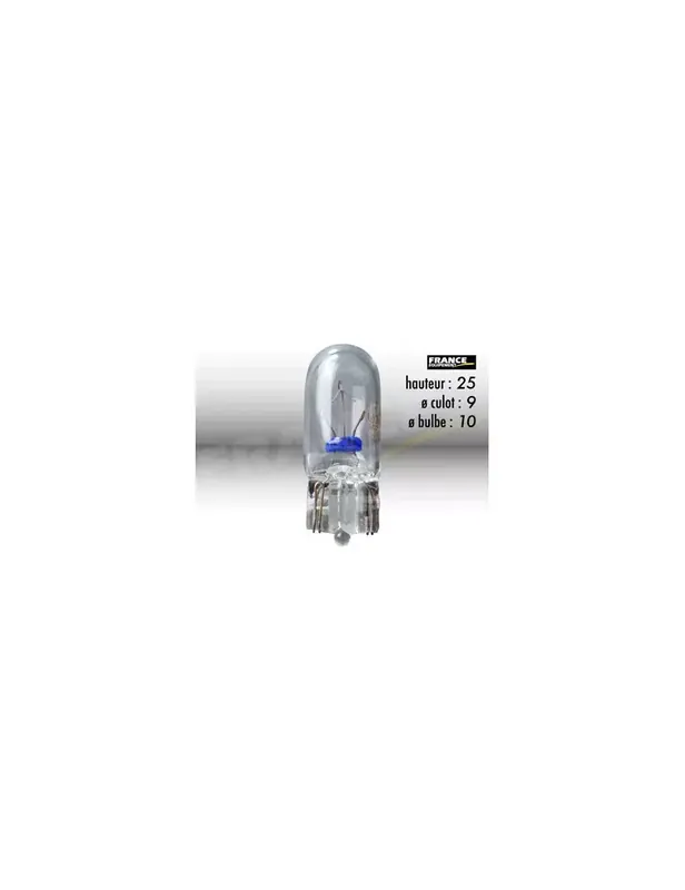 AMPOULE TEMOIN SANS CULOT W2.1 x 9.5D 12V3W Vente Flash