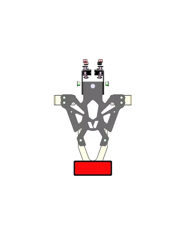 Remise Support de plaque V PARTS noir Kawasaki Z125