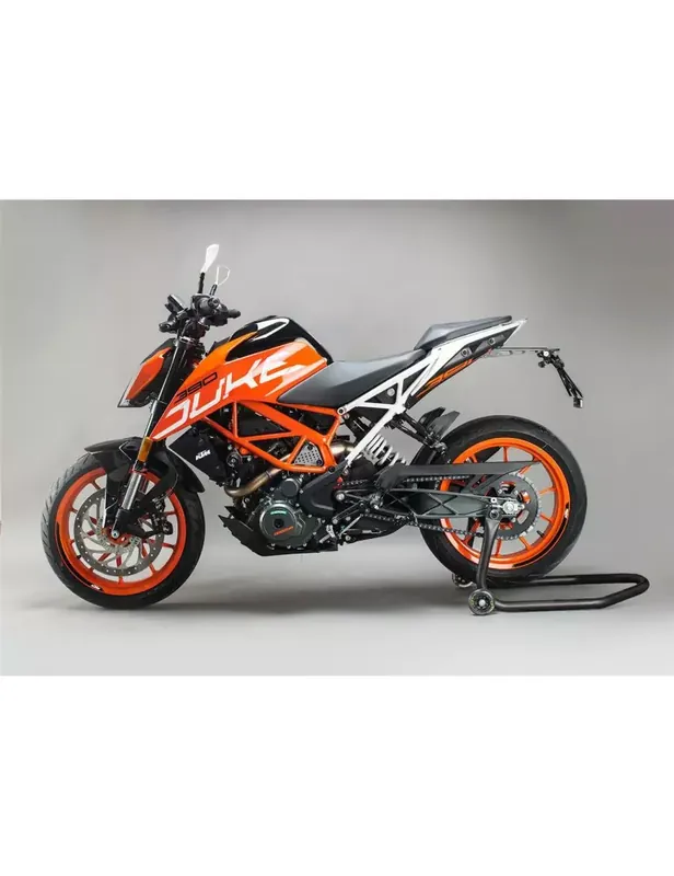 Support de plaque réglable LIGHTECH noir KTM 390 Duke Must-Have