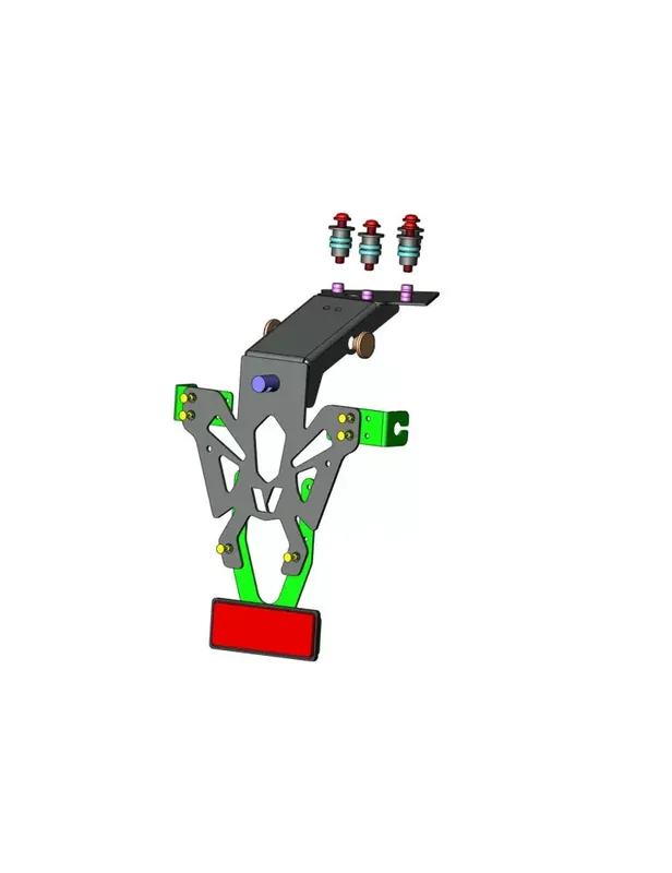 Support de plaque V PARTS noir Triumph Street Triple Achat Immédiat
