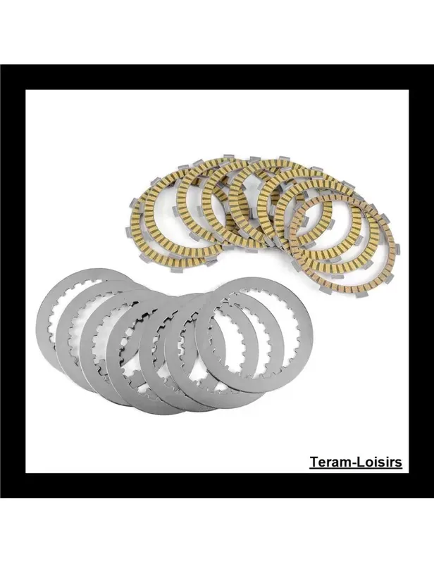 Marque Kit Disques garnis + lisses Embrayage pour HONDA NTV 650 bevere de 1988 à 2007