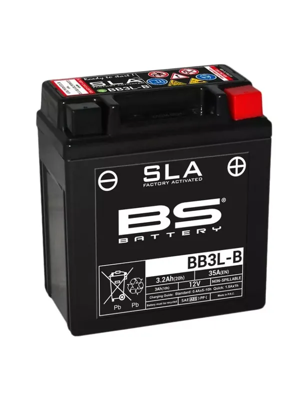 Usine Directe Batterie BS BATTERY BB3L-B SLA sans entretien activée usine