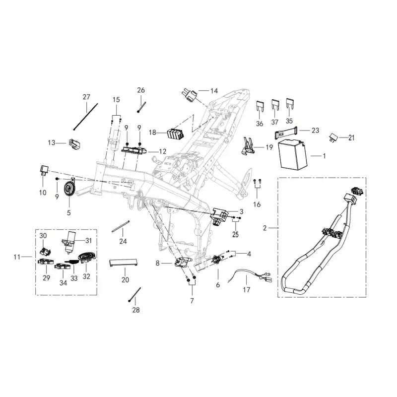 Composant Electrique 21 – DIODE DE DEMARREUR Commande En Gros