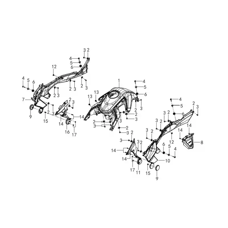 Achetez Aujourd&rsquo;hui Flanc Réservoir 3 – VIS M5X12 QJ