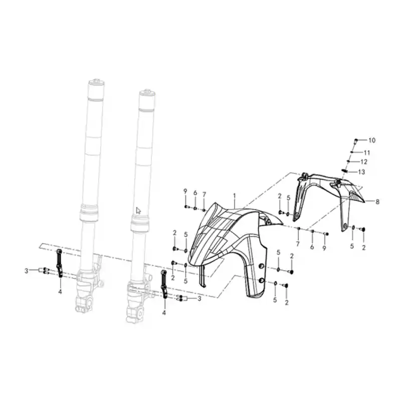 Garde Boue Avant 2 - VIS M6X15 QJ Offre Exclusive
