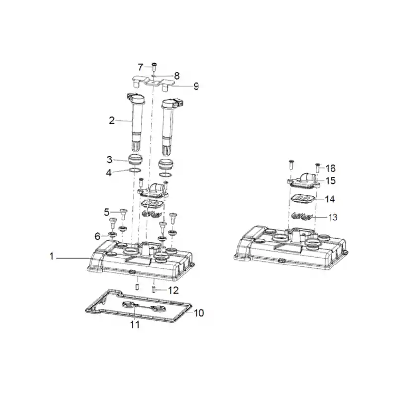 Expédié Aujourd&rsquo;hui Couvre Culasse 7 – VIS M6X16 QJ