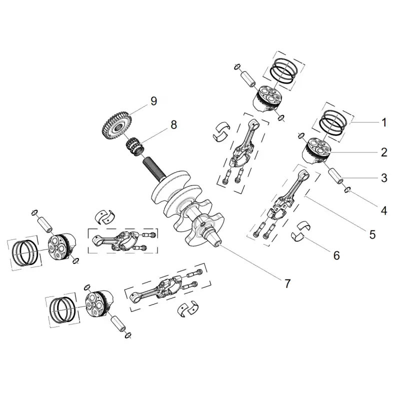 Satisfait Ou Remboursé Vilebrequin / Pistons 1 – JEU SEGMENT PISTONSRV 600