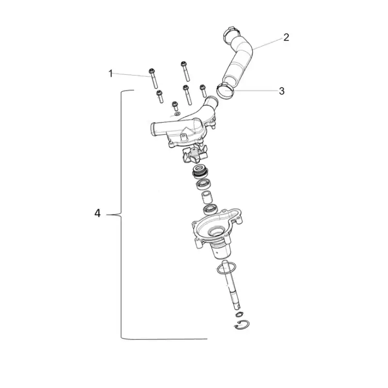 Commander Vite Pompe à Eau 1 – VIS M6X40 QJ