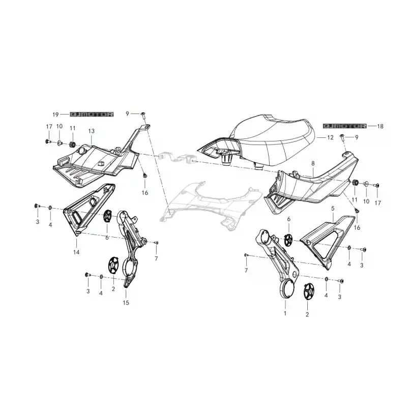 Bon Plan Selle Pilote / Cache Latéraux 9 – VIS M6X20 QJ