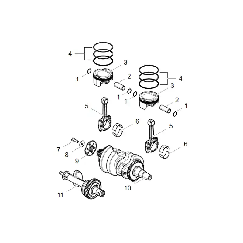 Acheter Direct Vilebrequin / Pistons 1 – CLIP AXE DE PISTON SRK -SRT 700