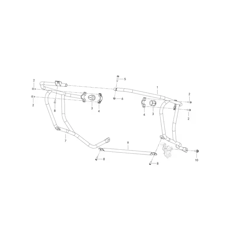 Achat Immédiat Crash Bar 6 - ECROU M8 QJ
