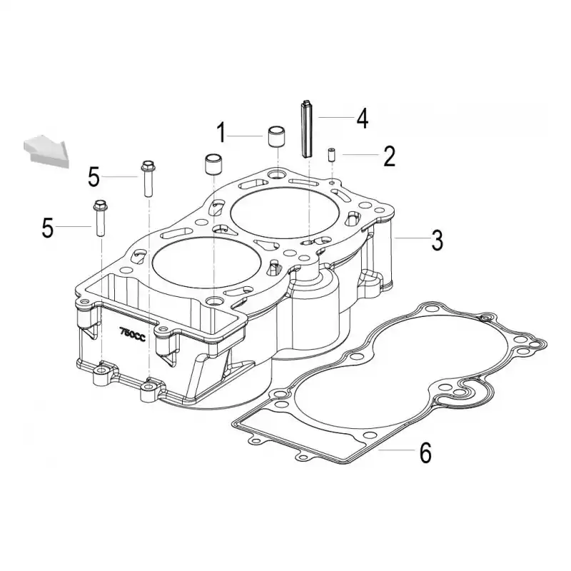 Dernier Modèle Cylindre 5 – VIS M6X25 QJ
