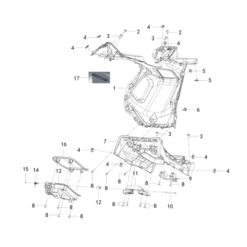 Carenage Centrale 2 – VIS M5X12 QJ Seulement Aujourd&rsquo;hui