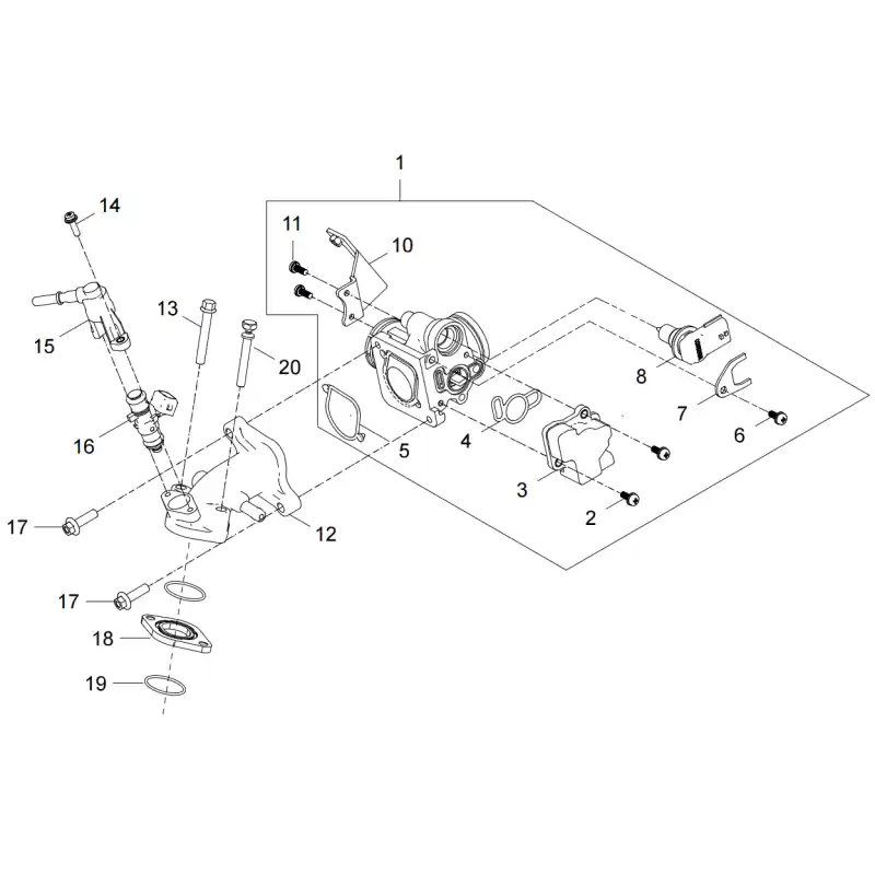 Système Injection 3 – CAPTEUR TPS ATR Authentique