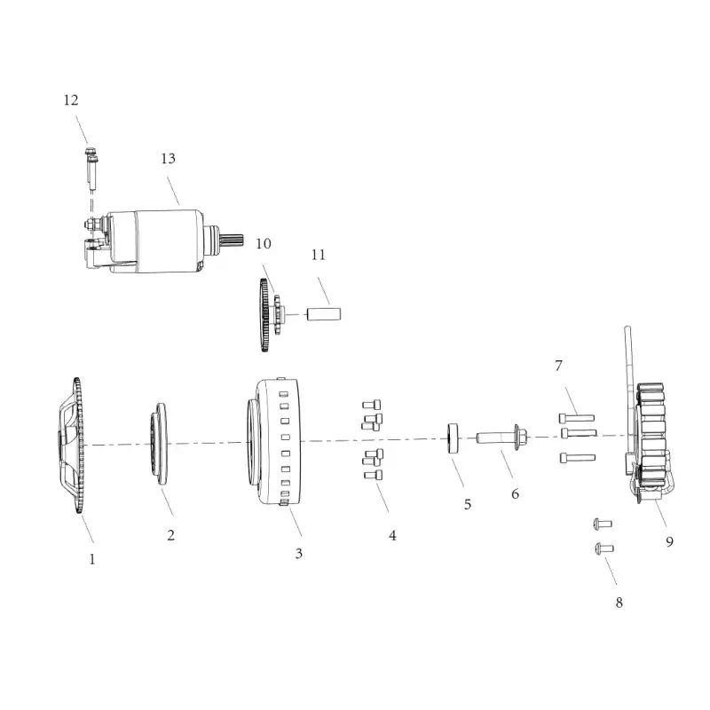 Allumage / Demarreur 1 – COURONNE DEMARREUR SRT 450 RX Populaire