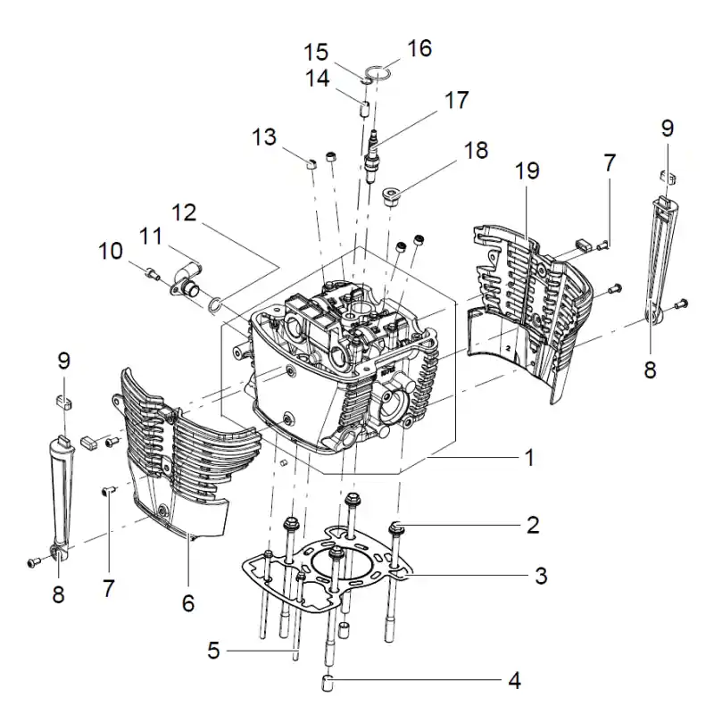 Culasse Avant 10 – VIS M6X12 QJ Usine Directe