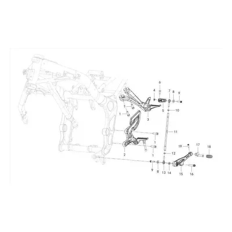 Meilleure Vente Reposes Pieds Gauche / Selecteur 10 – ECROU GAUCHE M6