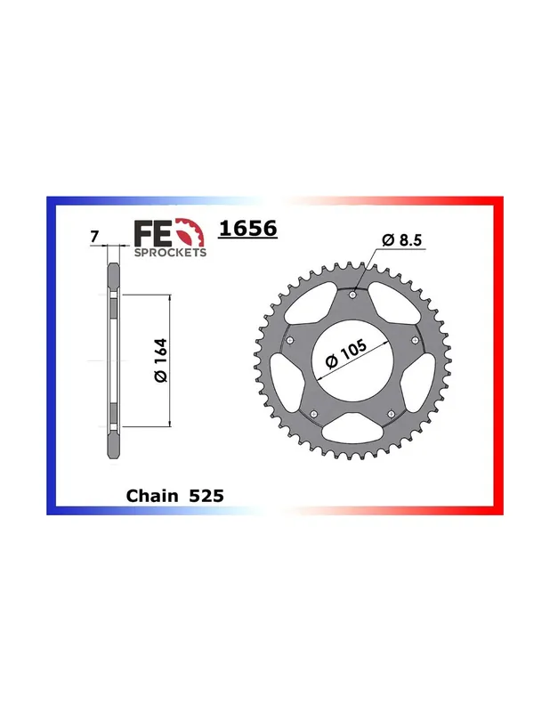 Super Prix Couronne 47 dents Aprilia SRV 850 Gilera GP 800