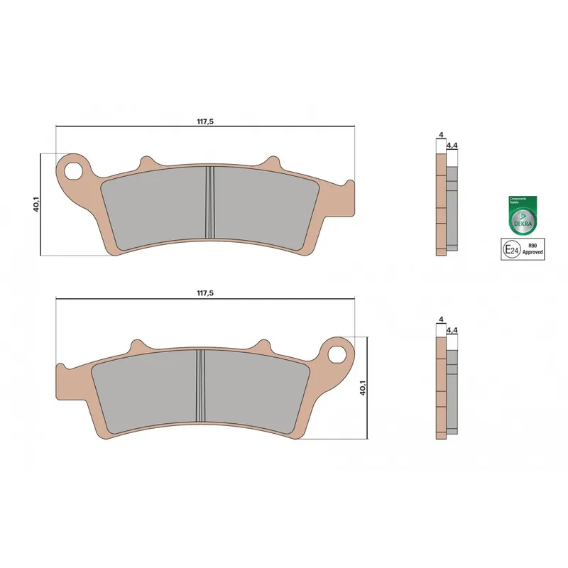 Plaquettes de frein AVANT Malossi MHR Synt Kymco DT X360 125 / 350 21-24 Acheter En Ligne