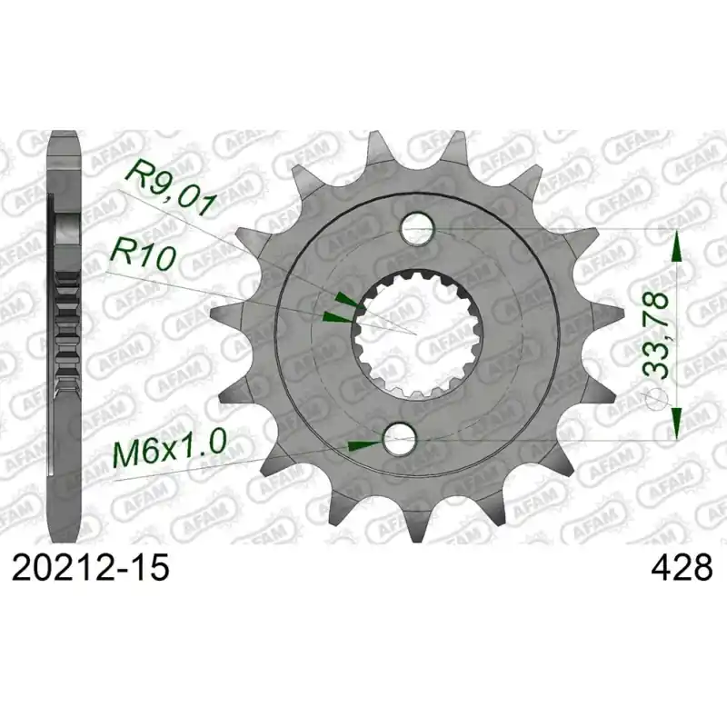 Quantité Limitée Pignon 15 dents pour chaine 428
