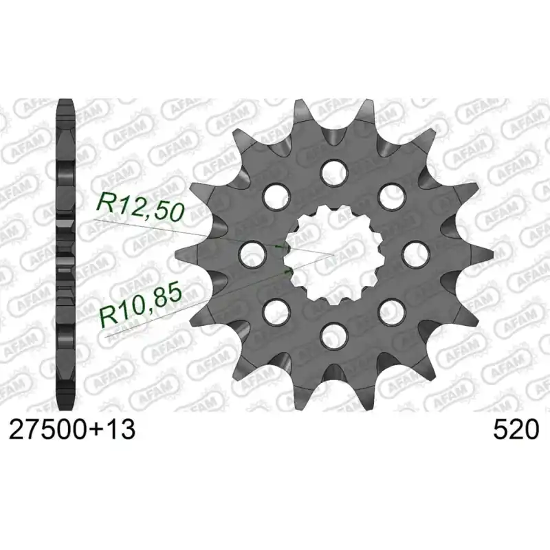 Usine Directe Pignon 13 dents pour chaine 520 SC