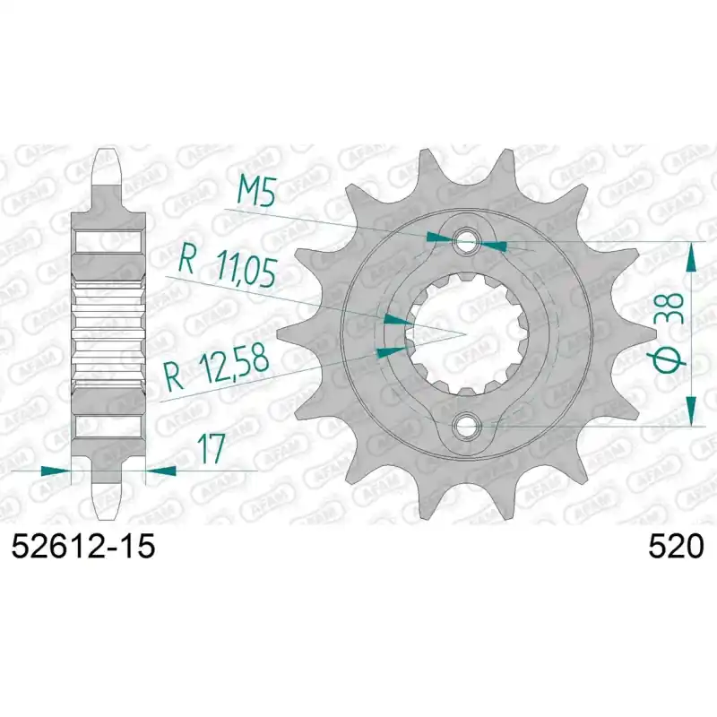 Super Prix Pignon 15 dents pour chaine 520