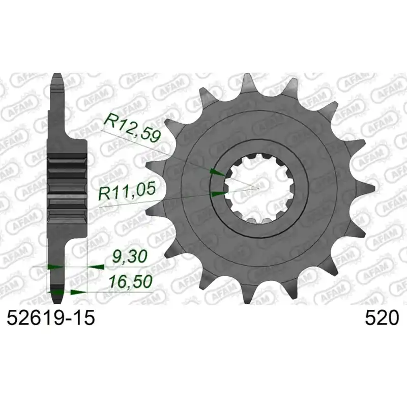Acheter En Ligne Pignon 15 dents pour chaine 520