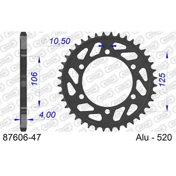 Acheter En Ligne Couronne En Alu 47 dents pour chaine 520