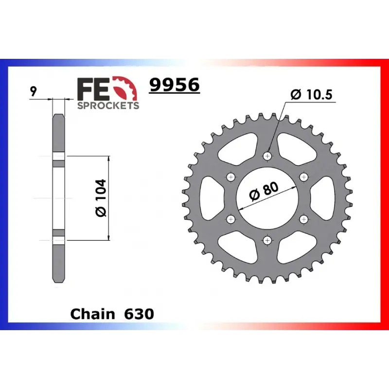 Acheter En Ligne Couronne Acier 43 dents pour chaine – France Equipement 9404.9956.43