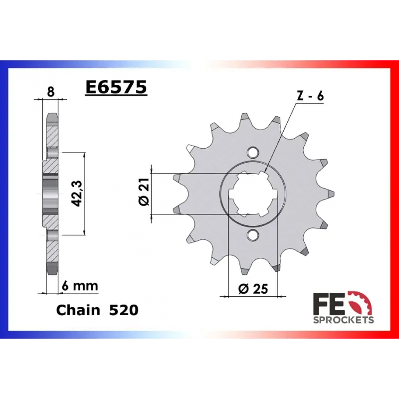 Commande En Gros Pignon 16 dents pour chaine 520 – France Equipement 5403.E575.16