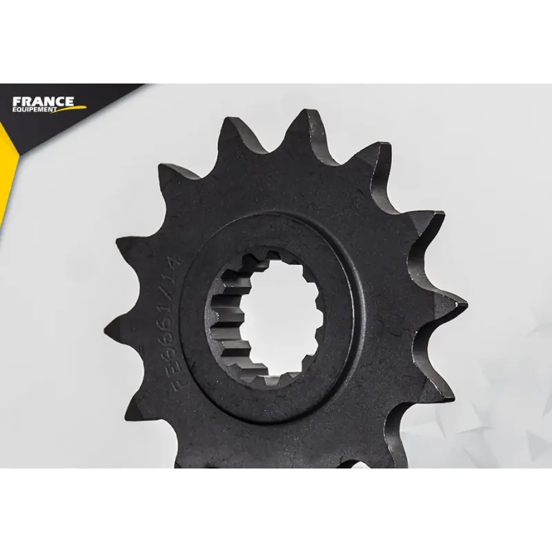 Certifié Pignon 14 dents pour chaine 520 – France Equipement 8756.E6661.14