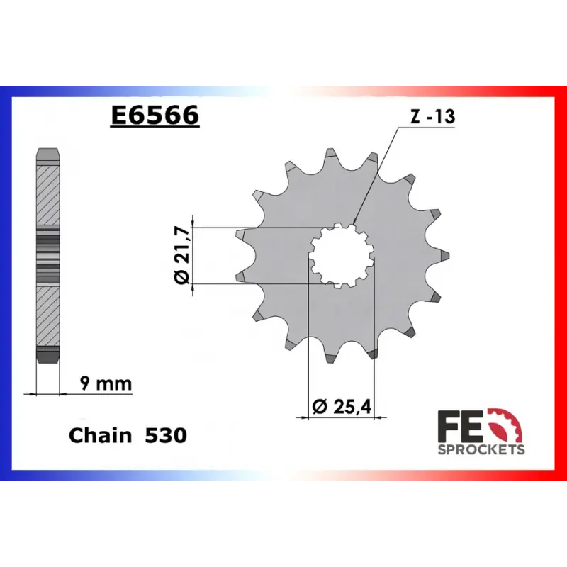 Top Vente Pignon 14 dents pour chaine 530 – France Equipement 8783.E566.14