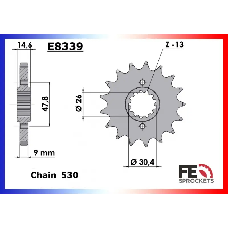 Affaire À Saisir Pignon 15 dents pour chaine 530 – France Equipement 9408.E339.15