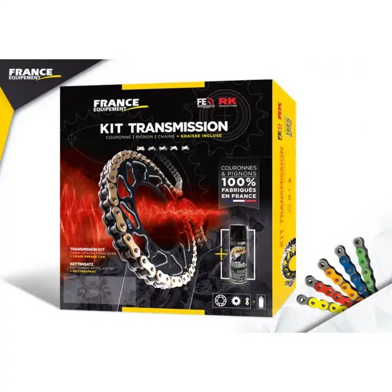Top Vente KIT ACIER HONDA 650 AFRICA TWIN 1988/90 16X49 RK525FEX (RD03)