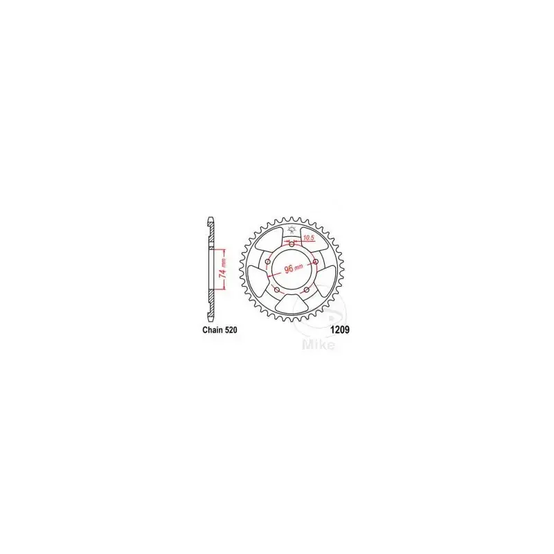 Certifié Couronne acier JT Sprockets JTR1209.41 41 dents PAS de 520