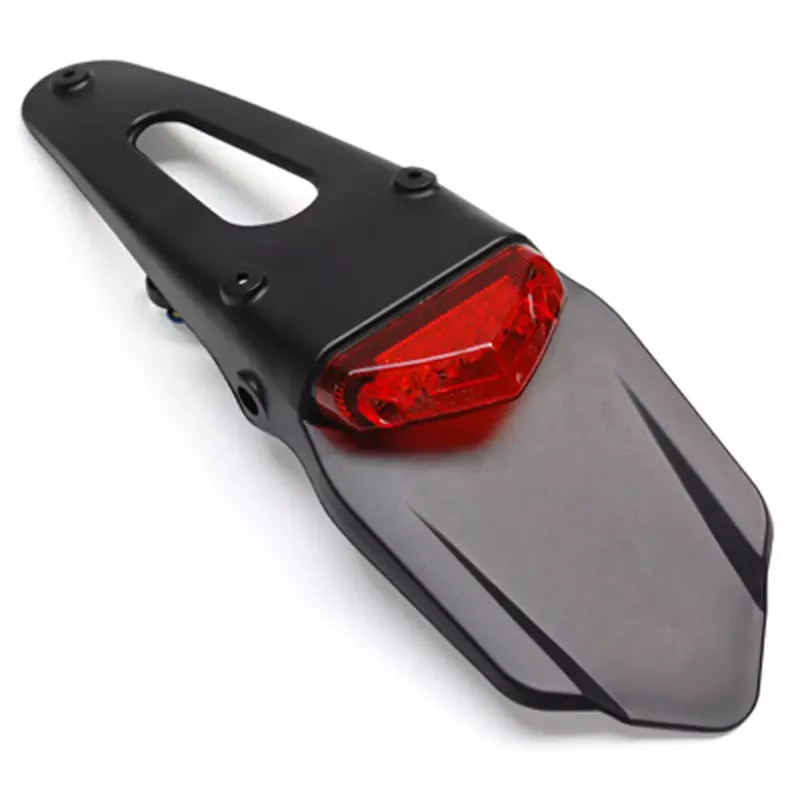 Support de plaque / bavette avec feu arrière à leds Rouge – Replay Premium Certifié