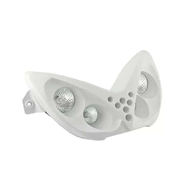 Satisfait Ou Remboursé Double Optique MBK Nitro YAMAHA Aerox avant 2013 – TNT Blanc à Leds